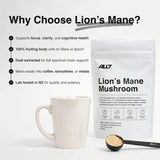 Why Choose Lion's Mane β focus, clarity, 100% fruiting body, dual extracted, lab tested in NZ