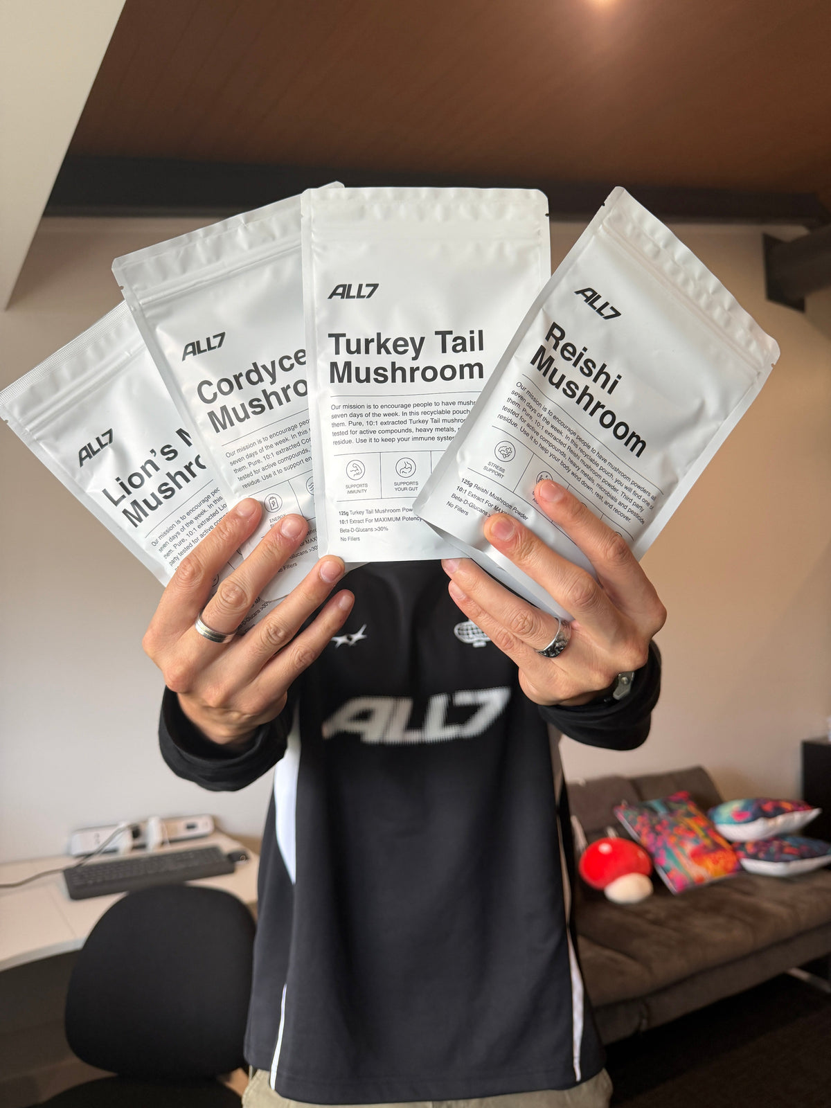 ALL7 Powder Bundle — all four mushroom powders